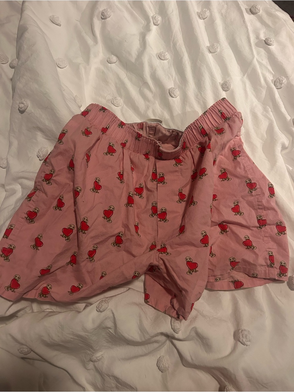 J. Crew Pink Heart Print Cargo Shorts